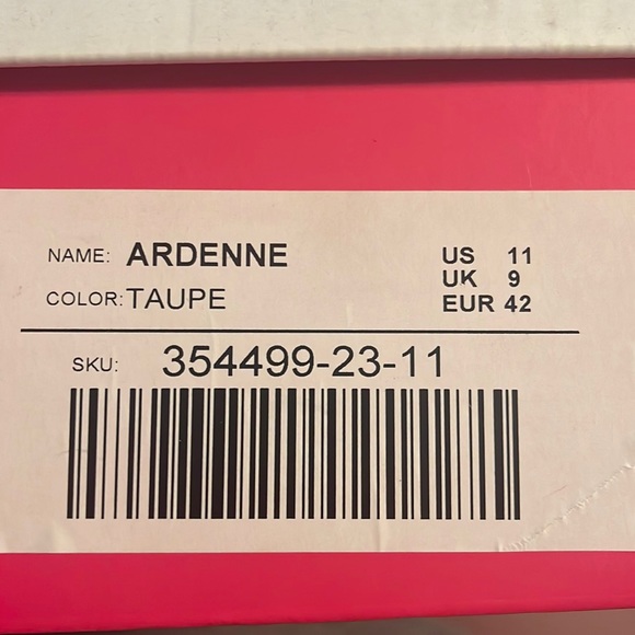 Taupe with Fringe JustFab Heeled Bootie Size 11 - Picture 5 of 5